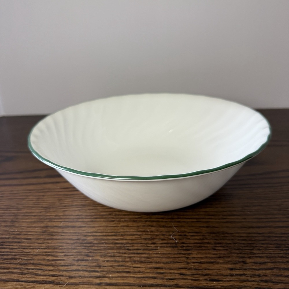 Vintage Corelle Callaway Ivy Green Swirl 8 1/2" Vegetable Serving Bowl‎